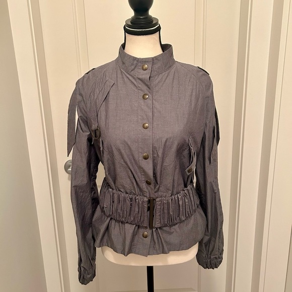 Stella McCartney Gray Belted Jacket - Picture 2 of 13